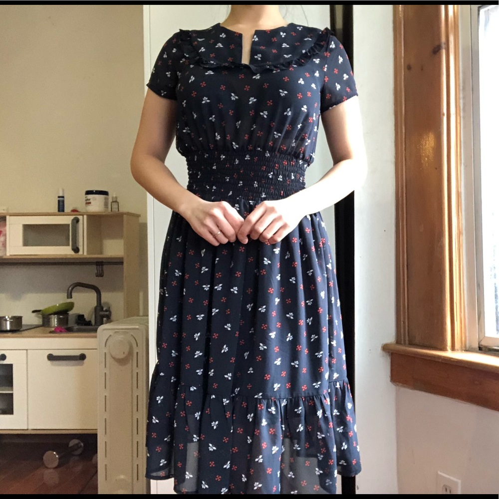 Light weight summer short sleeve dress